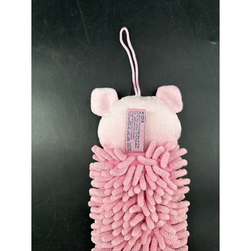 Norwex Kids Pet To Dry Hand Towel/Chenille Microfiber - Pink Piggie